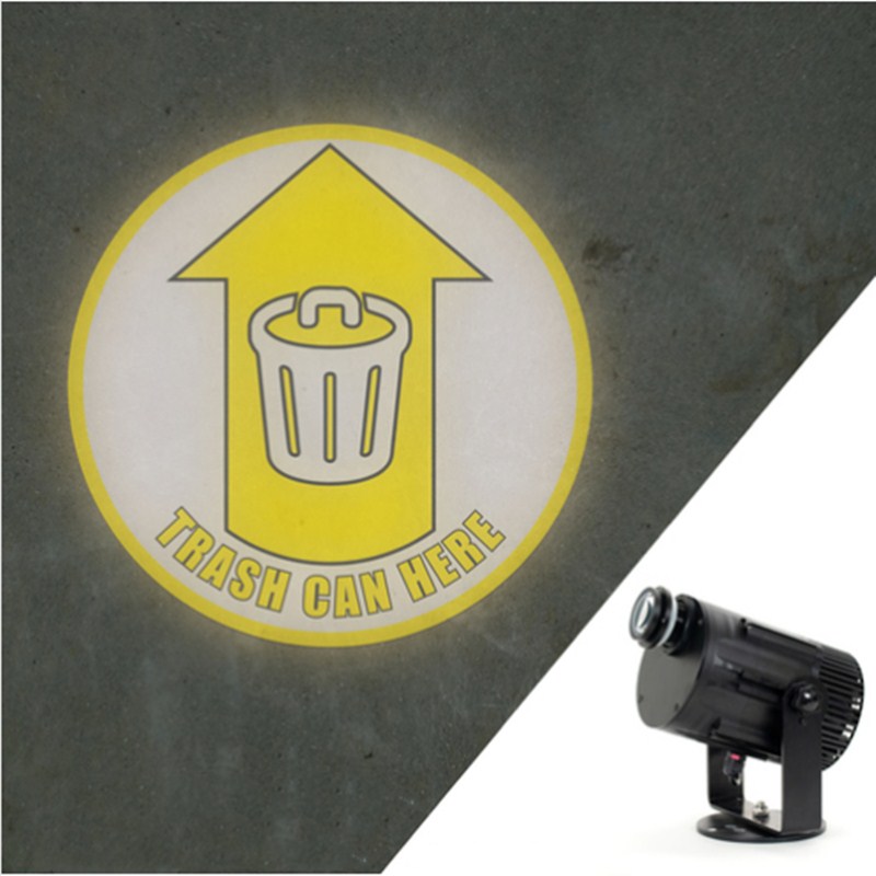 Semnalizare de avertizare personalizată Proiector Gobo pentru siguranța depozitului cu zoom manual