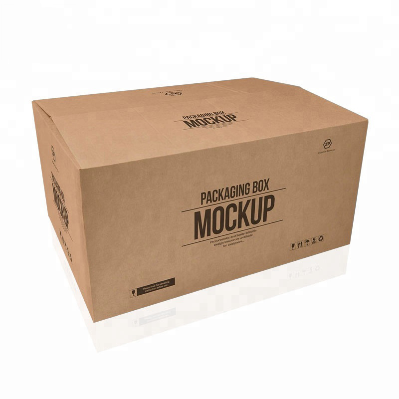 Vânzare fierbinte personalizate mari 5 straturi logo marcă tipărită hârtie kraft livrare livrare cutie mare carton