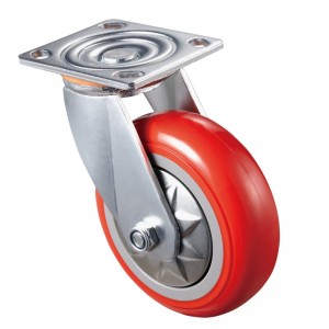 Heavy Duty - Carcasă placă cromată cu roată TPE red3