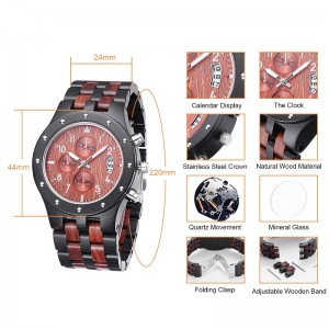 Ceas din lemn Bărbați Femei Ceas de mână automată Balansare din metal din metal cu ceas Relogio