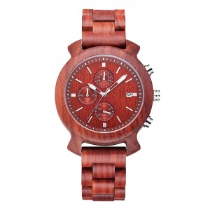 Bandă de ceas din lemn de mână elegantă pentru bărbați Sandal negru de călătorie pentru bărbați