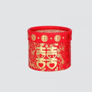 Cutie de cilindri personalizate pentru eveniment fericit de nuntă