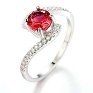 Inele de logodnă pentru femei inele de ametist cubic zirconia inele de rubin inele de promisiune