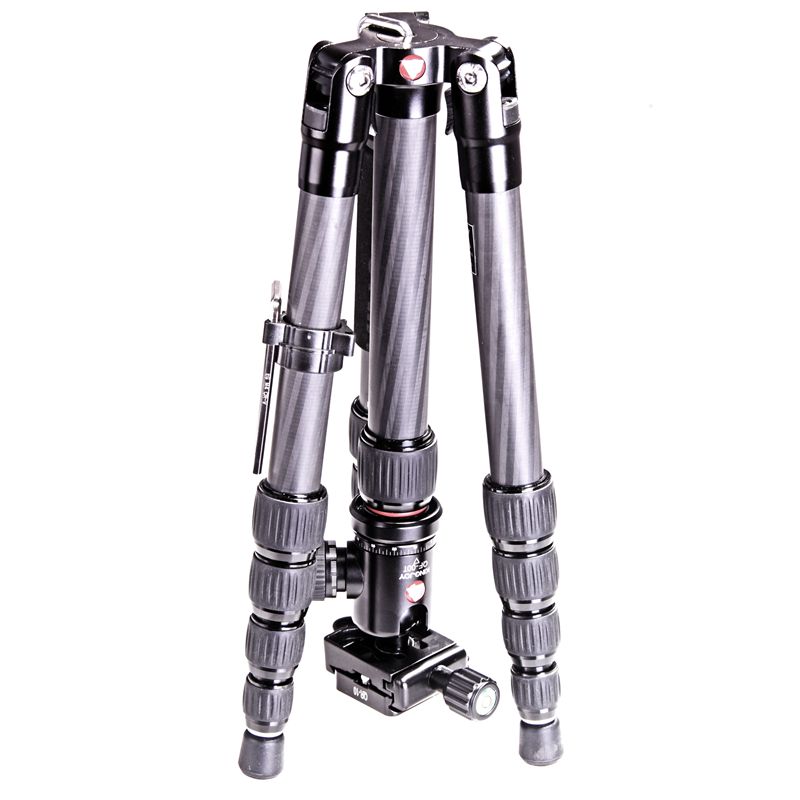 Kingjoy K029 Trepied din fibră de carbon serie ușoară de călătorie cu cap de bilă V00