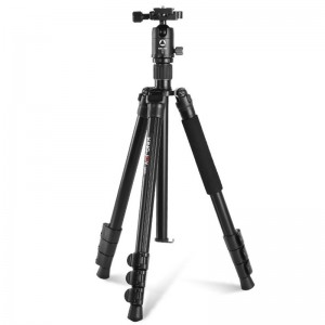 KINGJOY G555 61,5 in \/ 156 cm Set de monopod pentru trepied pentru cameră flip Lock, trepied portabil ușor cu cap de bilă panoramică 360 ° + placă cu eliberare rapidă de 1\/4 \