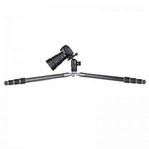Kingjoy Cea mai bună reglare automată a unghiului picioarelor Monopod cu picioare spiculate din aluminiu, cu cap profesional de amortizare