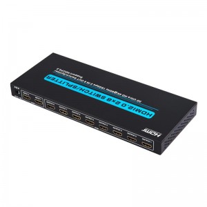 V2.0 HDMI Switch 2x8 Switch \/ Splitter 3D Ultra HD 4Kx2K @ 60Hz HDCP2.2