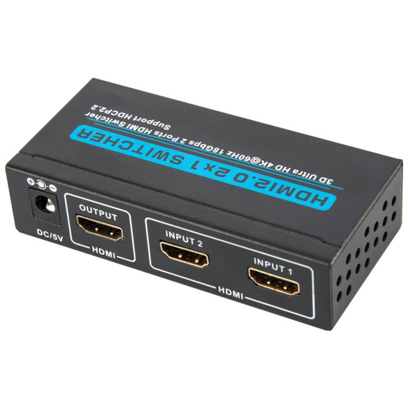 V2.0 HDMI Switch Switch 2x1 3D Ultra HD 4Kx2K @ 60Hz HDCP2.2