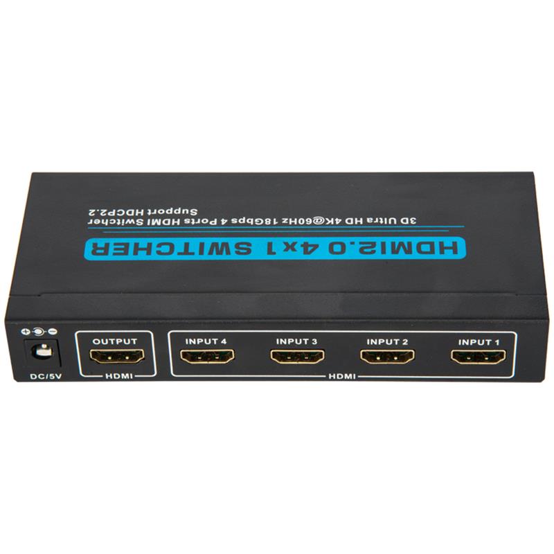 V2.0 HDMI 4x1 Switcher Support 3D Ultra HD 4Kx2K @ 60Hz HDCP2.2