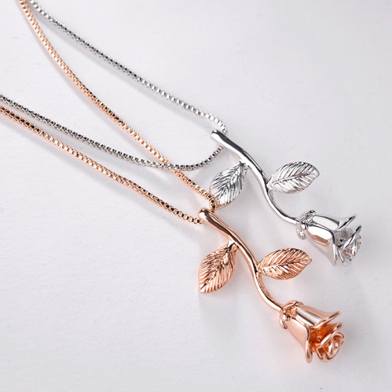 CULOARE PENTRU FEMEI DE ROSIE PENDENT CU ROSIE PANTALON PENTRU FEMEIE 925 STERLING SILVER