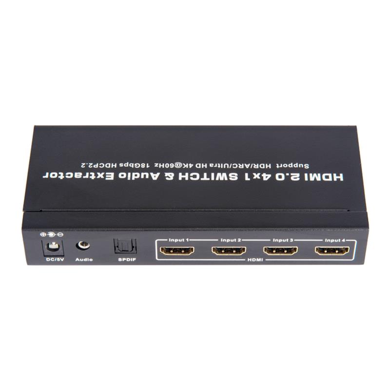 V2.0 HDMI 4x1 Switcher & Extractor Audio Suport ARC Ultra HD 4Kx2K @ 60Hz HDCP2.2 18Gbps