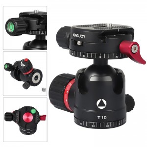 Kingjoy T10 Cap cu bile cu profil redus, cu placă cu eliberare rapidă panoramică