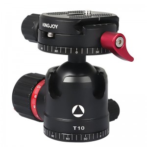 Kingjoy T10 Cap cu bile cu profil redus, cu placă cu eliberare rapidă panoramică