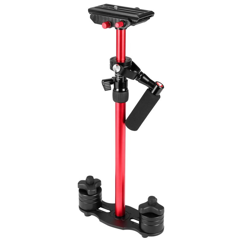KINGJOY Stabilizator de cameră portabil mini de 600 mm / 23,62 inci VS-060 pentru SLR
