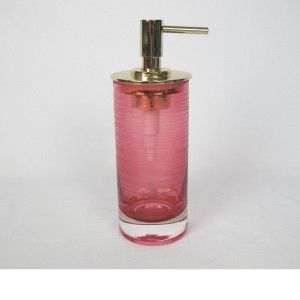 Dungi rotunde de gravură cu set de accesorii pentru baie din sticlă de culoare