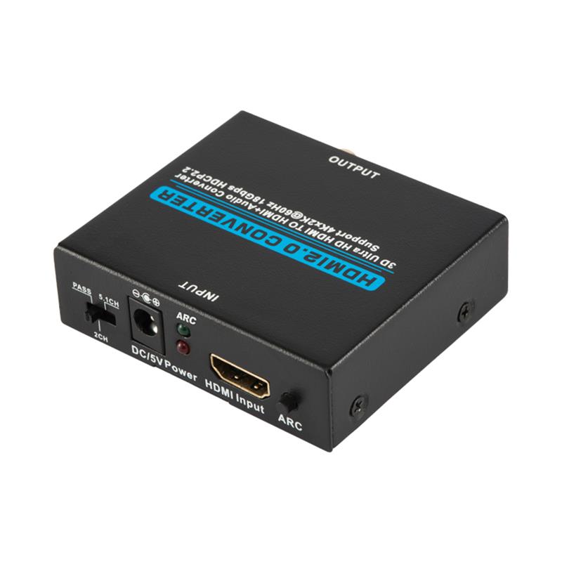V2.0 HDMI Extractor audio HDMI la HDMI + Convertor audio Suport 3D Ultra HD 4Kx2K @ 60Hz HDCP 2.2 18Gbps