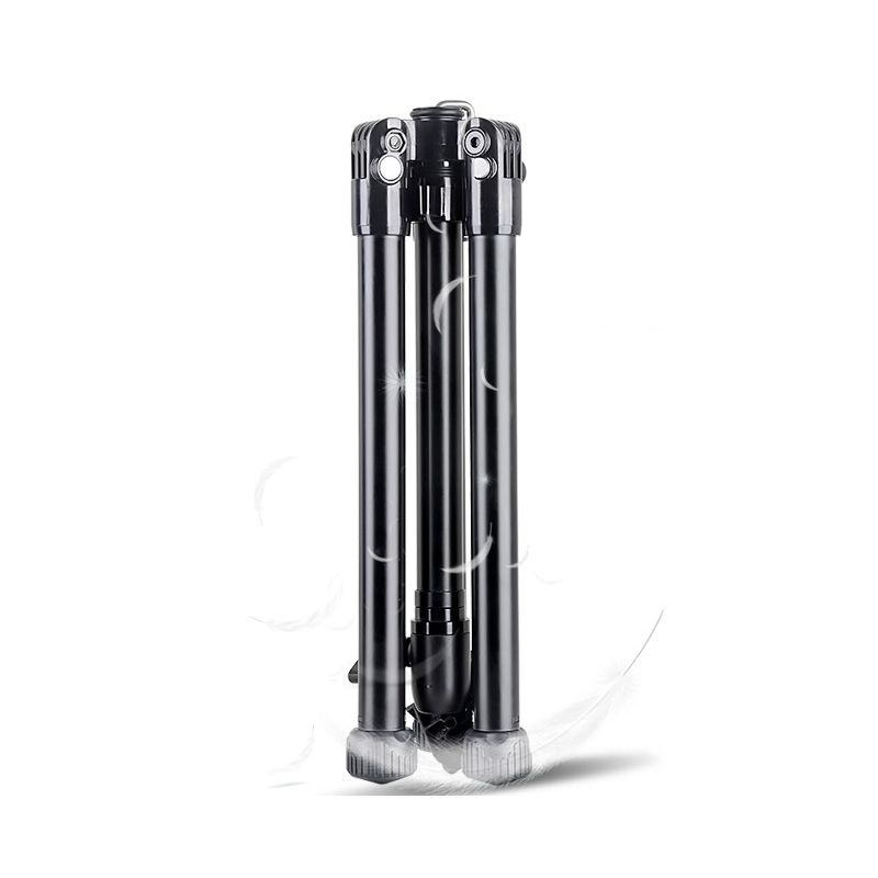 Kingjoy SC056 Seturi de trepied rabatabile cu 5 secțiuni, cu fotografiere în unghi redus și coloană centrală, pot fi utilizate ca monopod