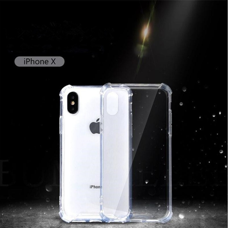 Carcasă pentru telefon mobil iPhone X / iPhone XS TPU + PC transparent și anti-impact