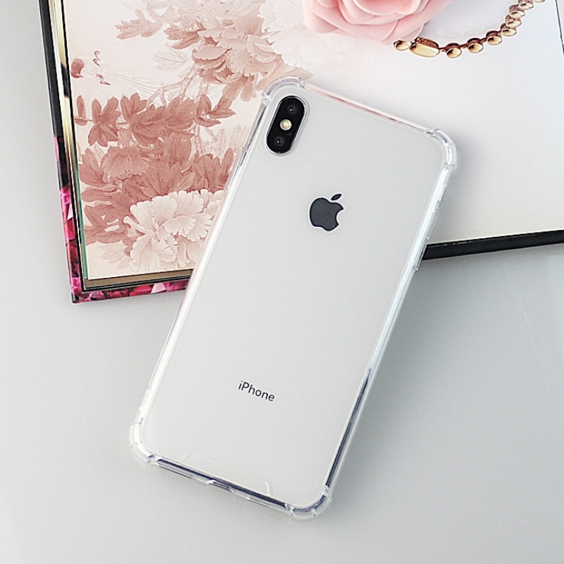 Carcasă pentru telefon mobil iPhone X / iPhone XS TPU + PC transparent și anti-impact