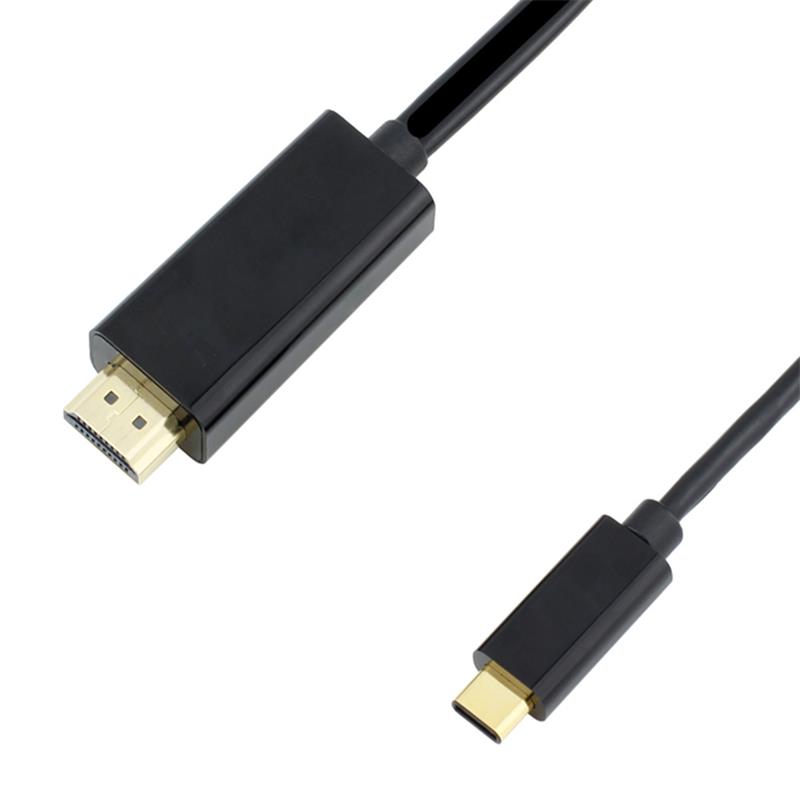 Cablu USB C până la HDMI 6ft (4K @ 60Hz), cablu USB de tip C la HDMI [Thunderbolt 3 compatibil] pentru MacBook Pro 16 '' 2019/2018/2017, MacBook Air / iPad Pro 2019/2018, Surface Book 2, Samsung S10 , și altele