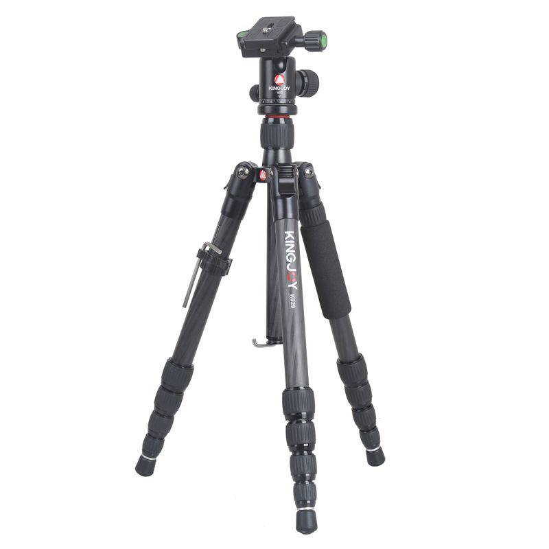 Kingjoy Suport portabil pentru trepied cu fotoliu foto din aluminiu Kingjoy, cu cap de bilă pentru Dslr digital
