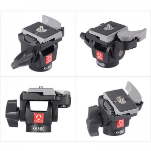Kingjoy Professional Wearable 2-Pan Pan inclinare din aluminiu pivotant foto cap foto KH-6500