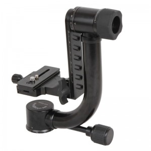 KINGJOY cap de trepied pentru camera foto din gimbal din aluminiu grele KH-6900 pentru camera cu lentile lungi