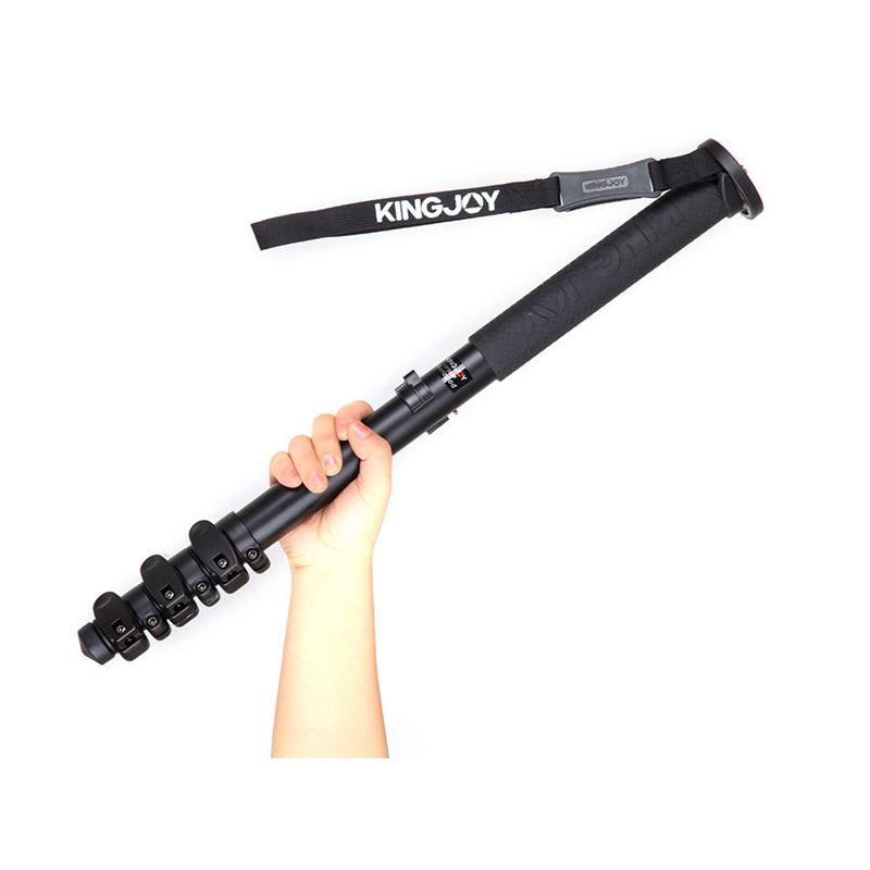 KINGJOY Cameră monopod Alpenstock, monopod video din aluminiu cu flip Lock pentru cameră cu șurub convertibil de 1/4 