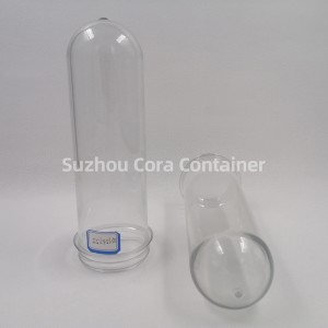 55mm 156g Dimensiune gât 62mm Plasitc Preformă pentru animale de companie pentru apă pentru băuturi cu apă