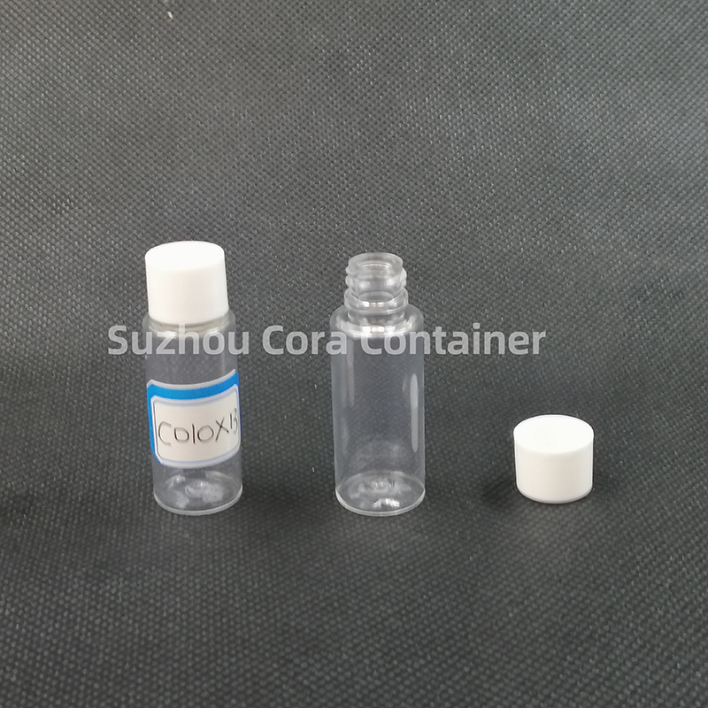 10ml Neck Size 13mm Pet Plastic Sticlă cosmetică cu capac de șurub