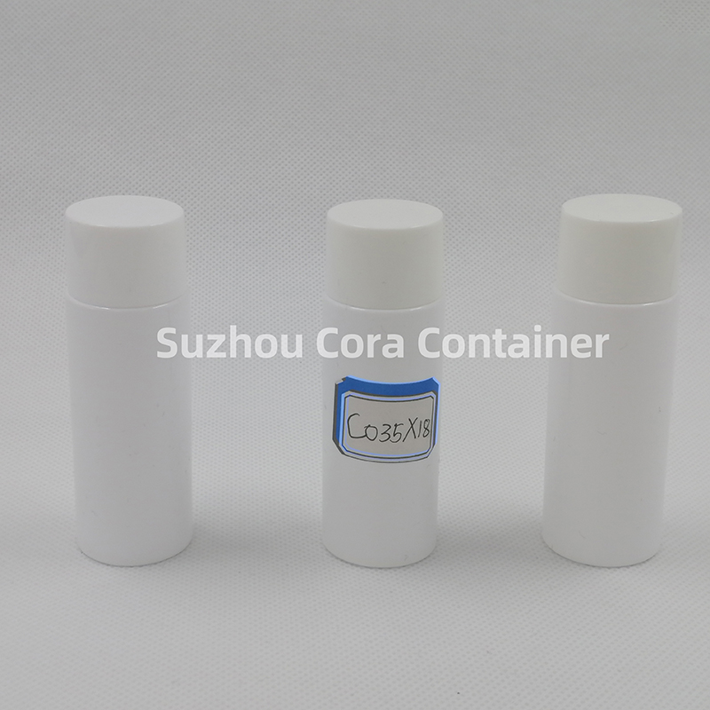 35ml Neck Size 18mm Pet Plastic Sticlă cosmetică cu capac de șurub