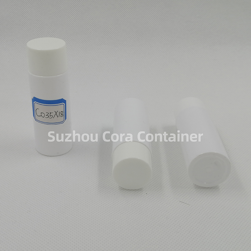 35ml Neck Size 18mm Pet Plastic Sticlă cosmetică cu capac de șurub