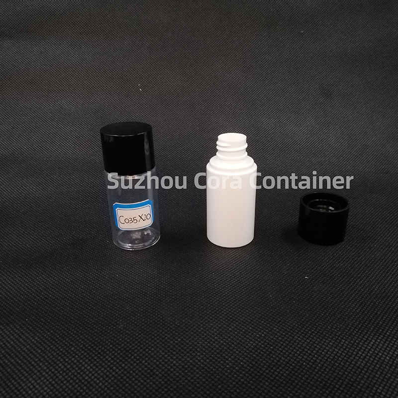 35ml Neck Size 20mm Pet Plastic Sticlă cosmetică cu capac de șurub