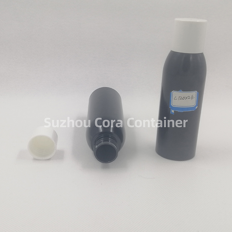 120ml Neck Size 24mm Pet Plastic Sticlă cosmetică cu capac de șurub