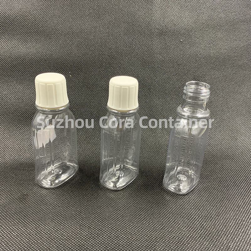 90ml Neck Size 24mm Pet Plastic Sticlă cosmetică cu capac de șurub