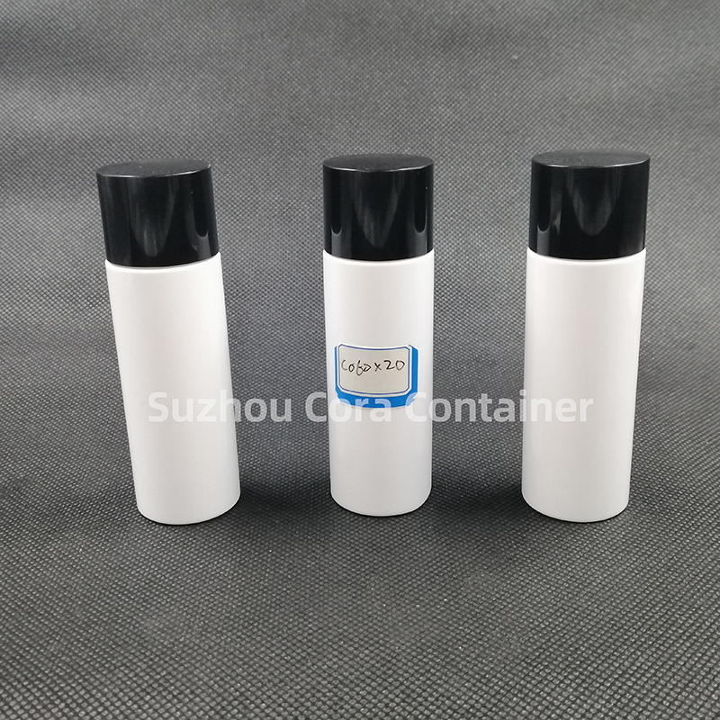60ml Neck Size 20mm Pet Plastic Sticlă cosmetică cu capac de șurub