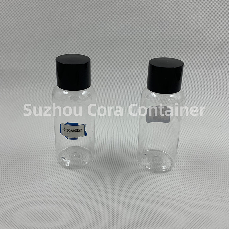 100ml Neck Size 20mm Pet Plastic Sticlă cosmetică cu capac de șurub