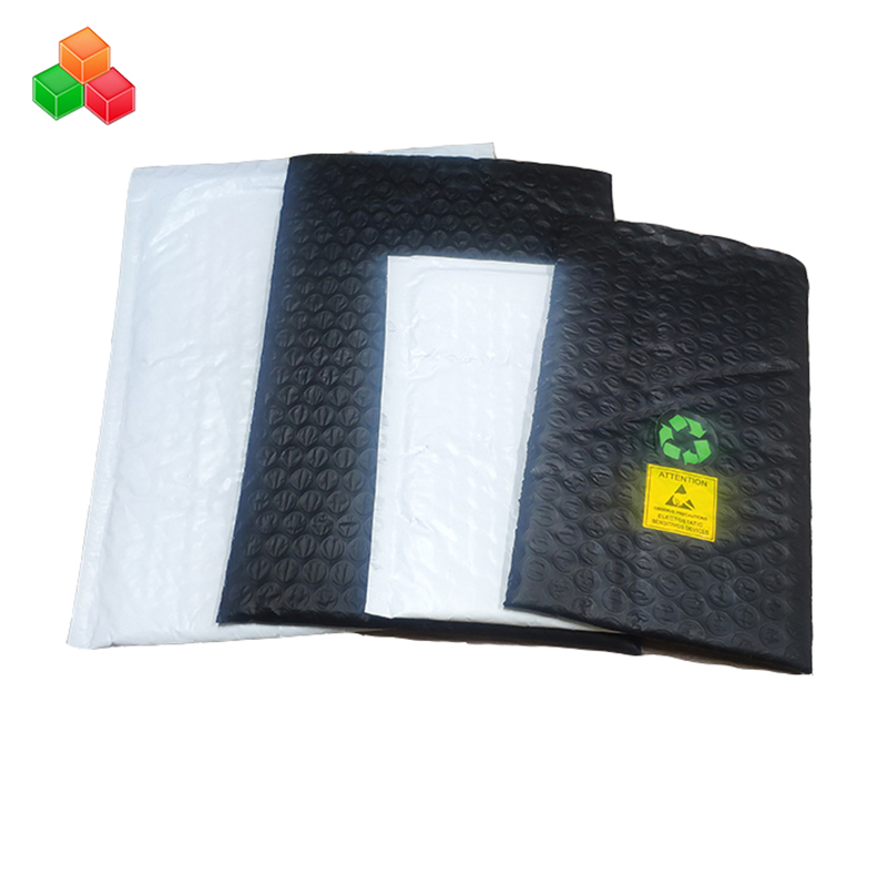 Design emblemo bullet mailers perdant sac de plastic căptuşit / co extrudate poli shipping plic balon sac de folie cu aer