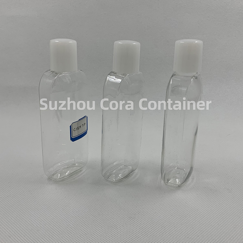 110ml Neck Size 20mm Pet Plastic Sticlă cosmetică cu capac de șurub