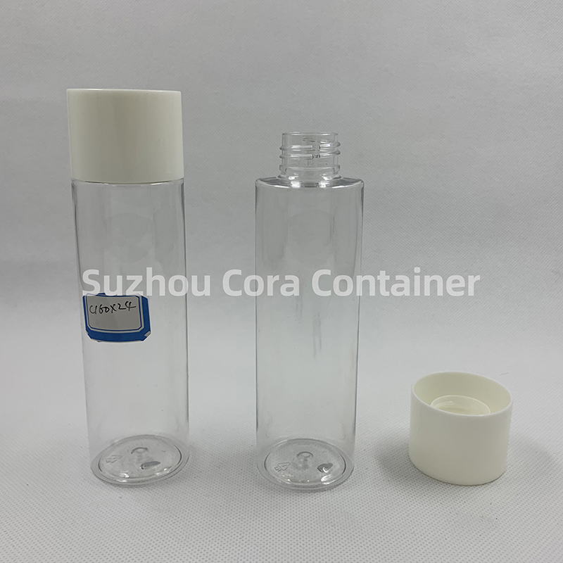 160ml Dimensiunea gâtului 24mm Plastic flacon cosmetic cu capac de șurub