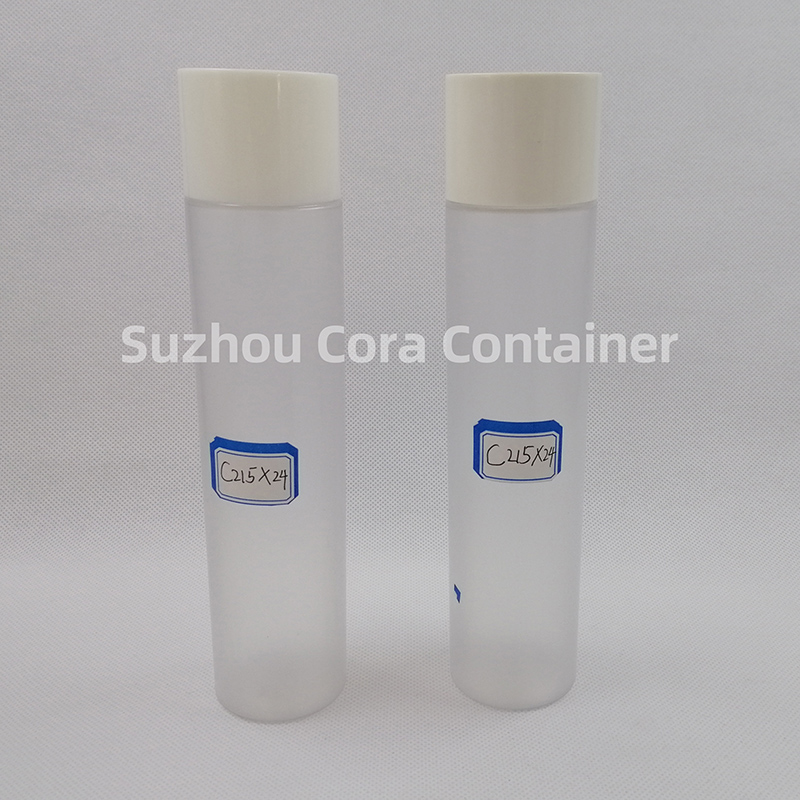 215ml Dimensiune Neck 24mm Plastic Sticlă cosmetică cu capac de șurub
