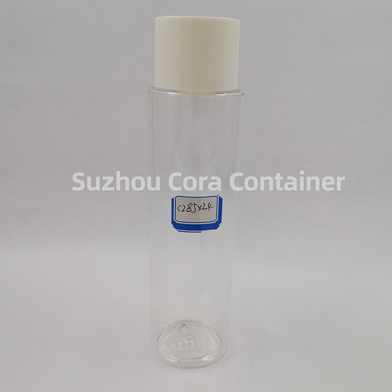 285ml Neck Size 24mm Pet Plastic Sticlă cosmetică cu capac de șurub