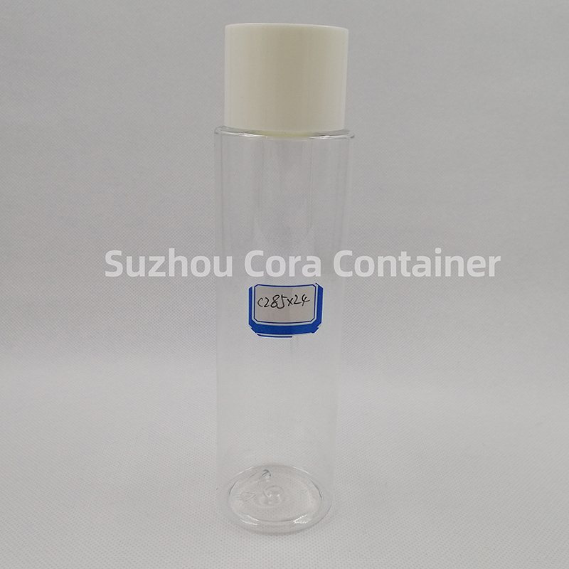 285ml Neck Size 24mm Pet Plastic Sticlă cosmetică cu capac de șurub