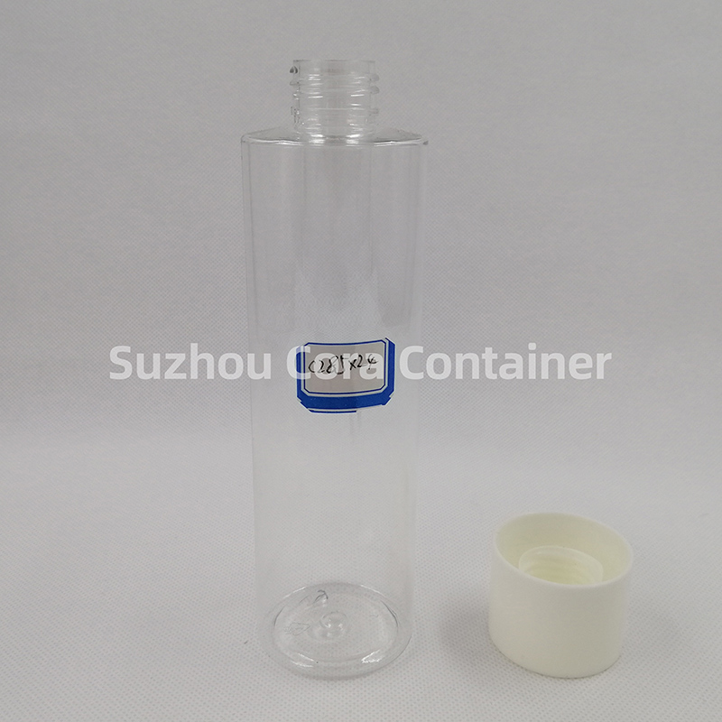 285ml Neck Size 24mm Pet Plastic Sticlă cosmetică cu capac de șurub