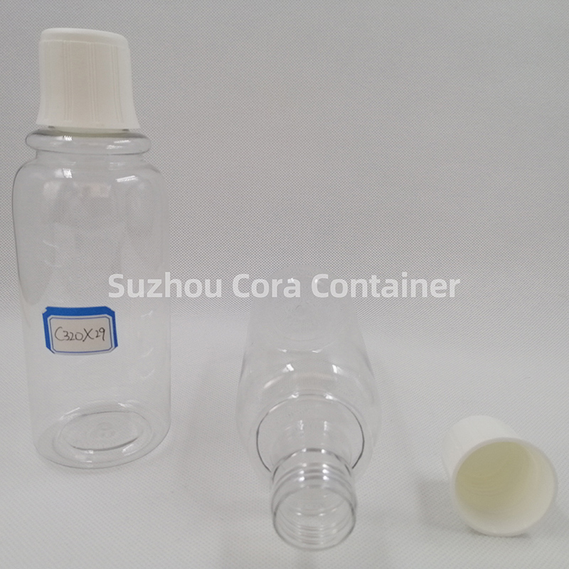 320ml Neck Size 29mm Pet Plastic Sticlă cosmetică cu capac de șurub