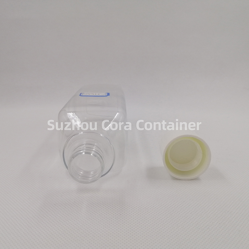 375ml Neck Size 24mm Pet Plastic Sticlă cosmetică cu capac de șurub