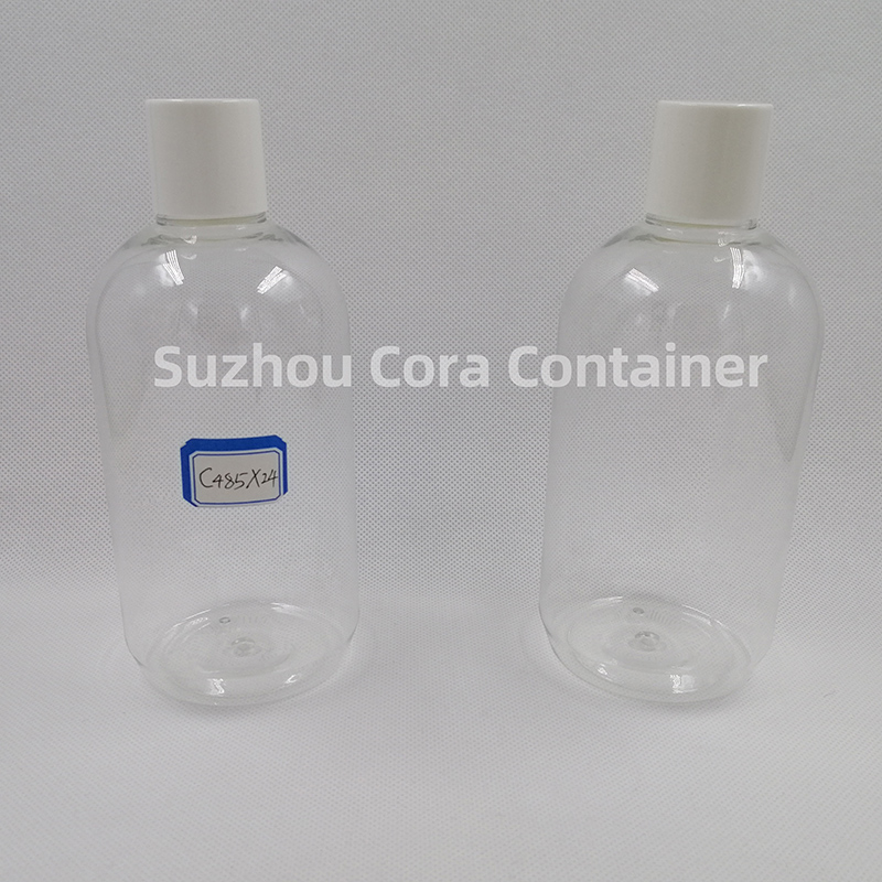 485ml Neck Size 24mm Pet Plastic Sticlă cosmetică cu capac de șurub