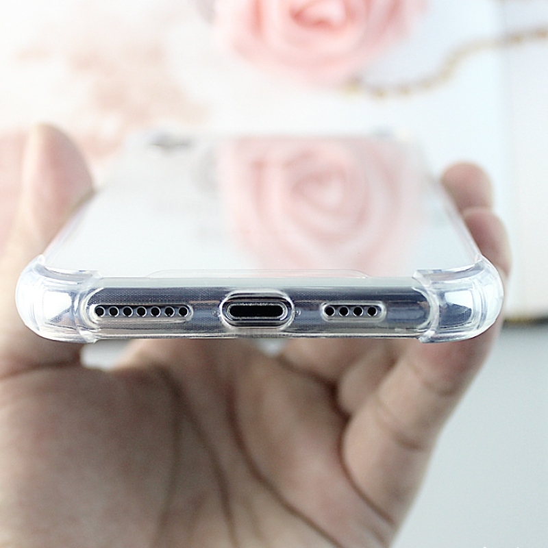 Carcasă de telefon TPU + PC iPhone XS Max clar, cu colțuri anti-impact