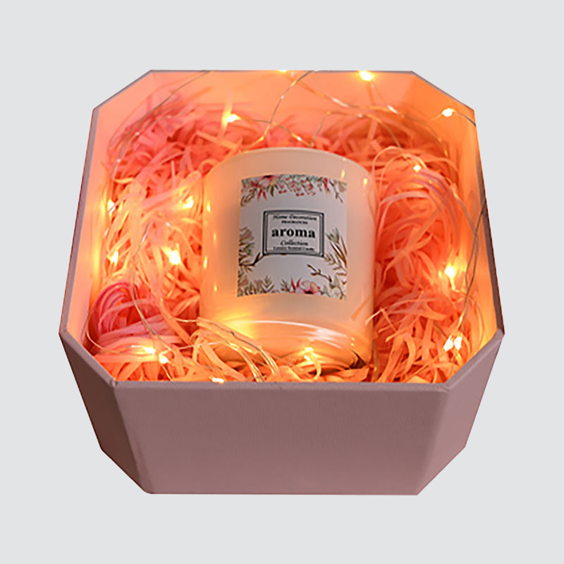 Cutie cadou roz dulce Bowknot în formă de flăcări lumânare ciocolată cutie cadou rafinat