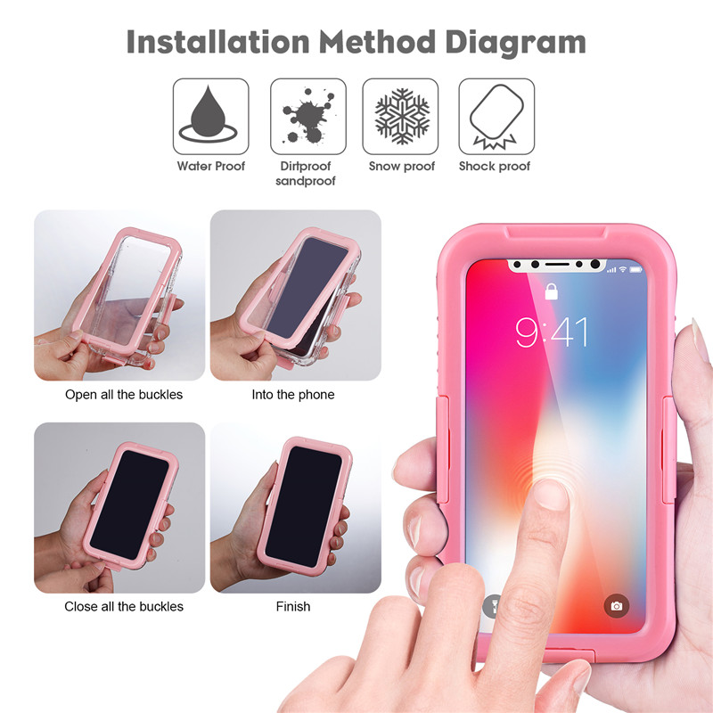 Iphone XR ip68 caz portofel telefon impermeabil totul caz dovada